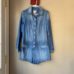 Guess Denim Long Sleeve Jumpsuit 4